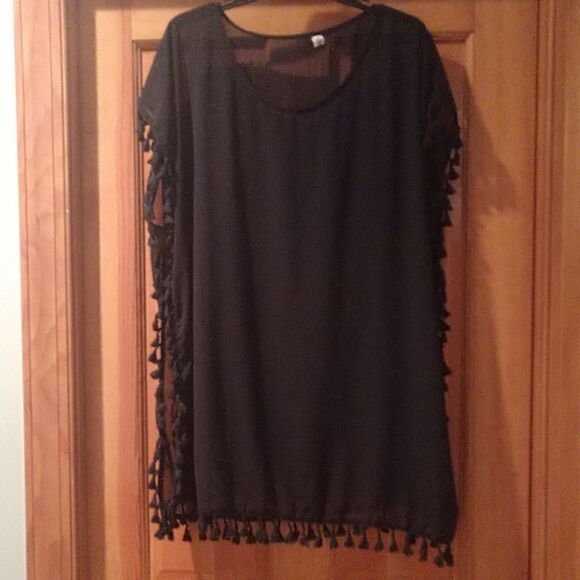 Swim Cover-up Black One Size - Picture 2 of 5